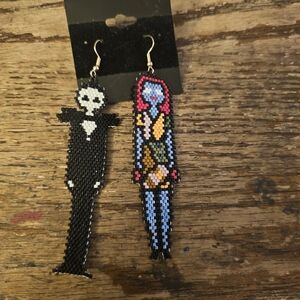 Seed bead earrings